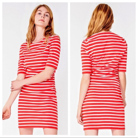 Veronica Beard Dresses & Skirts - veronica beard foley ruched striped mini dress
